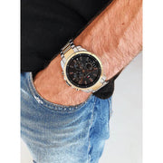  Shop Authentic Tommy Hilfiger Analog Black Dial Two Tone Steel Strap Watch for Men - 1791539 - Luxxuri