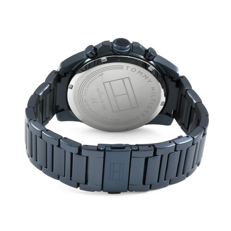  Shop Authentic Tommy Hilfiger Decker Chronograph Blue Dial Blue Steel Strap Watch for Men - 1791560 - Luxxuri