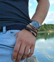  Shop Authentic Tommy Hilfiger Decker Grey Dial Brown Leather Strap Watch for Men - 1791562 - Luxxuri