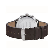  Shop Authentic Tommy Hilfiger Chase Quartz Brown Dial Brown Leather Strap Watch for Men - 1791579 - Luxxuri