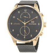 Shop Authentic Tommy Hilfiger Chase Quartz Black Dial Black Mesh Bracelet Watch for Men - 1791580 - Luxxuri