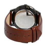  Shop Authentic Tommy Hilfiger Hunter Black Dial Brown Leather Strap Watch for Men - 1791604 - Luxxuri