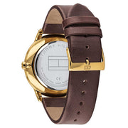  Shop Authentic Tommy Hilfiger Hunter Green Dial Brown Leather Strap Watch for Men - 1791607 - Luxxuri
