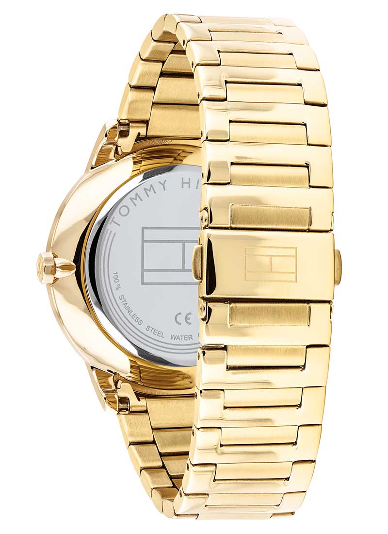  Shop Authentic Tommy Hilfiger Hunter White Dial Gold Steel Strap Watch for Men - 1791609 - Luxxuri