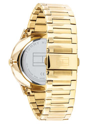  Shop Authentic Tommy Hilfiger Hunter White Dial Gold Steel Strap Watch for Men - 1791609 - Luxxuri