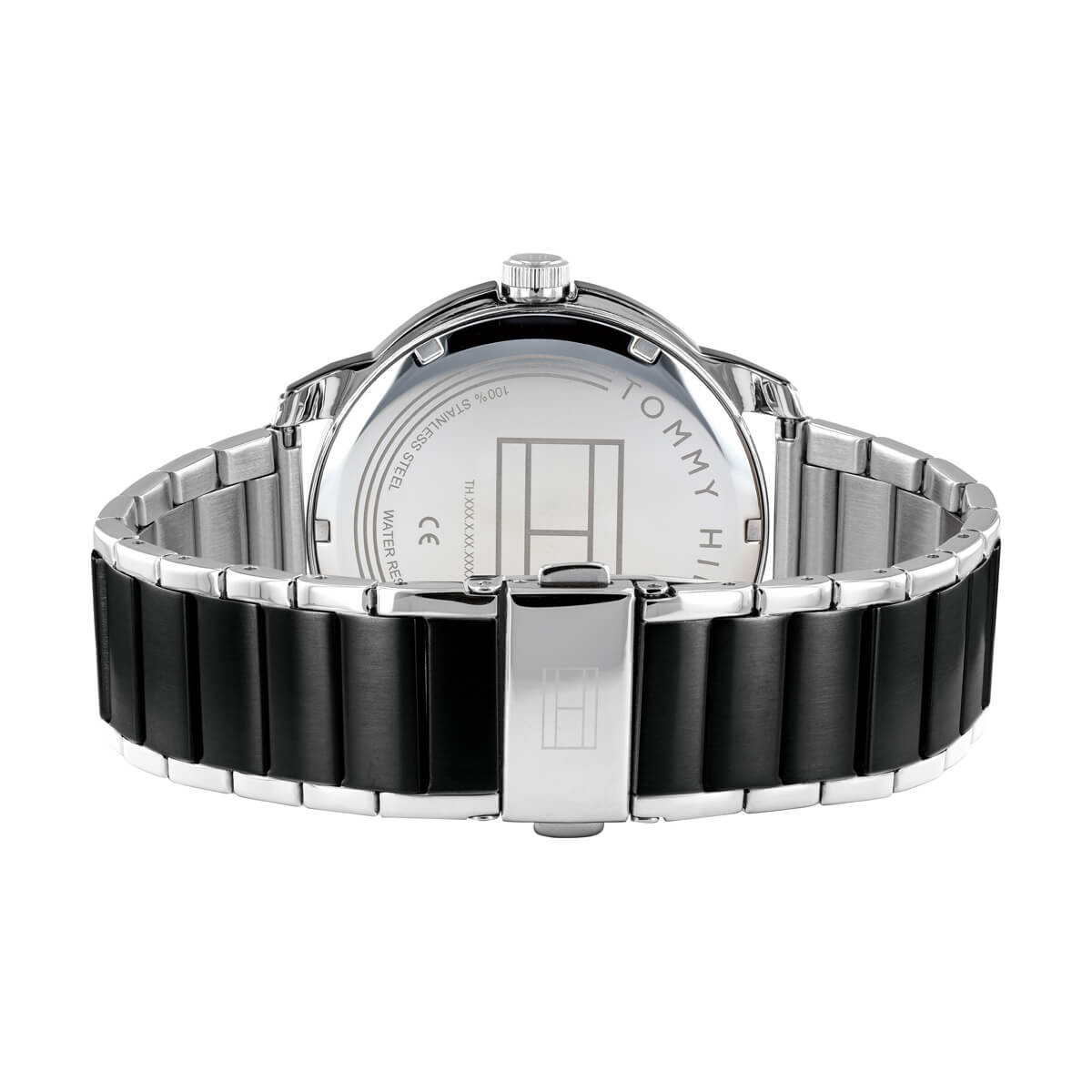  Shop Authentic Tommy Hilfiger Sneaker Quartz Black Dial Two Tone Steel Strap Watch for Men - 1791619 - Luxxuri