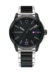  Shop Authentic Tommy Hilfiger Sneaker Quartz Black Dial Two Tone Steel Strap Watch for Men - 1791619 - Luxxuri