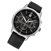  Shop Authentic Tommy Hilfiger Kyle Quartz Black Dial Black Leather Strap Watch for Men - 1791630 - Luxxuri