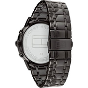  Shop Authentic Tommy Hilfiger Kyle Quartz Blue Dial Black Steel Strap Watch for Men - 1791633 - Luxxuri