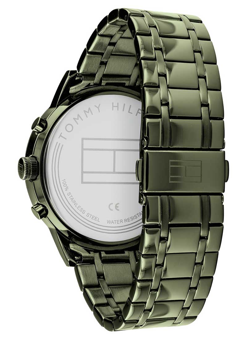  Shop Authentic Tommy Hilfiger Quartz Black Dial Black Steel Strap Watch for Men - 1791634 - Luxxuri