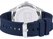  Shop Authentic Tommy Hilfiger Austin Quartz Blue Dial Blue Rubber Strap Watch for Men - 1791635 - Luxxuri