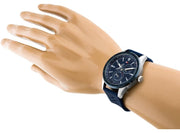  Shop Authentic Tommy Hilfiger Austin Quartz Blue Dial Blue Rubber Strap Watch for Men - 1791635 - Luxxuri