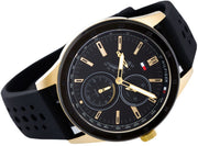  Shop Authentic Tommy Hilfiger Austin Black Dial Black Rubber Strap Watch for Men - 1791636 - Luxxuri