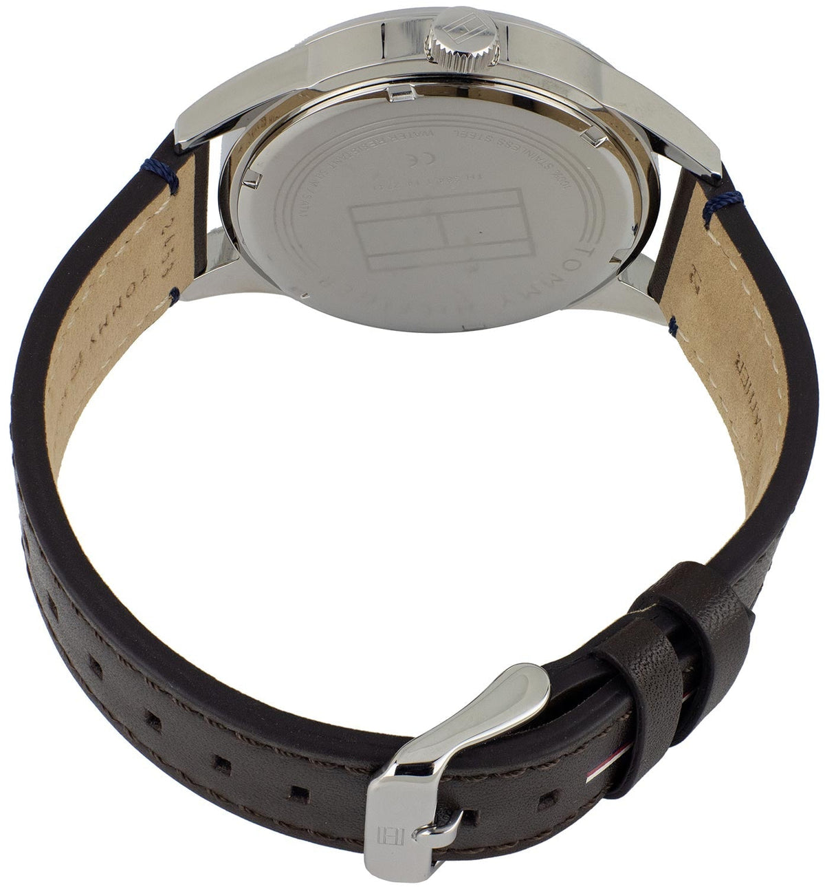  Shop Authentic Tommy Hilfiger Austin Grey Dial Brown Leather Strap Watch for Men - 1791637 - Luxxuri