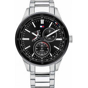  Shop Authentic Tommy Hilfiger Austin Black Dial Silver Steel Strap Watch for Men - 1791639 - Luxxuri