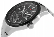  Shop Authentic Tommy Hilfiger Austin Black Dial Silver Steel Strap Watch for Men - 1791639 - Luxxuri