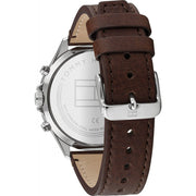  Shop Authentic Tommy Hilfiger West Chronograph Blue Dial Brown Leather Strap Watch For Men - 1791712 - Luxxuri