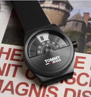  Shop Authentic Tommy Hilfiger Monogram Pop Quartz Black Dial Black Leather Strap Watch For Men - 1791773 - Luxxuri