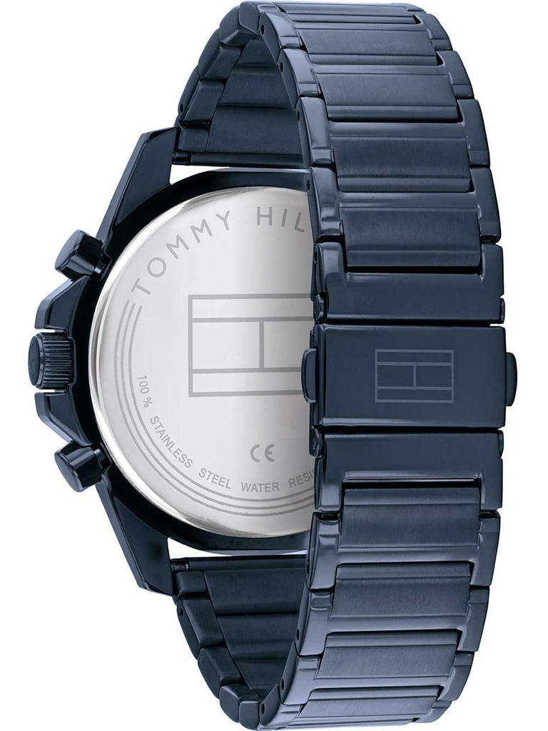  Shop Authentic Tommy Hilfiger Mason Blue Dial Blue Steel Strap Watch for Men - 1791789 - Luxxuri
