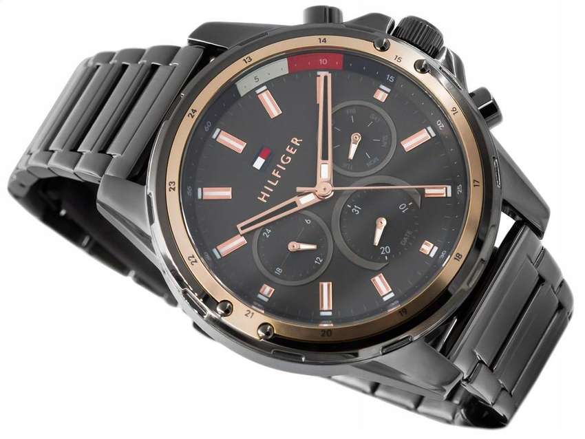  Shop Authentic Tommy Hilfiger Mason Grey Dial Grey Steel Strap Watch for Men - 1791790 - Luxxuri