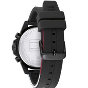  Shop Authentic Tommy Hilfiger Mason Black Dial Black Rubber Strap Watch for Men - 1791793 - Luxxuri