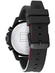  Shop Authentic Tommy Hilfiger Denim Black Dial Black Rubber Strap Watch for Men - 1791555 - Luxxuri