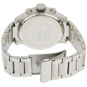  Shop Authentic Tommy Hilfiger Trent Quartz Black Dial Silver Steel Strap Watch For Men - 1791805 - Luxxuri