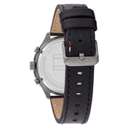  Shop Authentic Tommy Hilfiger Asher Chronograph Green Dial Black Leather Strap Watch For Men - 1791856 - Luxxuri