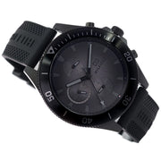 Shop Authentic Tommy Hilfiger Larson Chronograph Black Dial Black Rubber Strap Watch For Men - 1791921 - Luxxuri