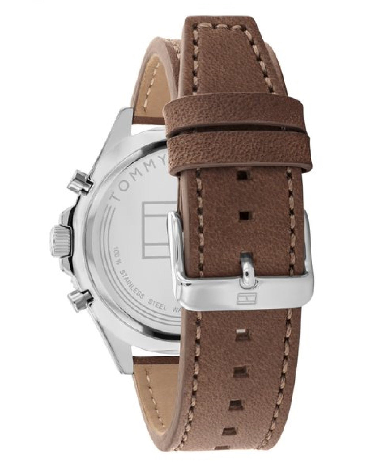  Shop Authentic Tommy Hilfiger Larson Chronograph Green Dial Brown Leather Strap Watch For Men - 1791983 - Luxxuri