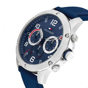  Shop Authentic Tommy Hilfiger Blaze Chronograph Blue Dial Blue Rubber Strap Watch For Men - 1792027 - Luxxuri