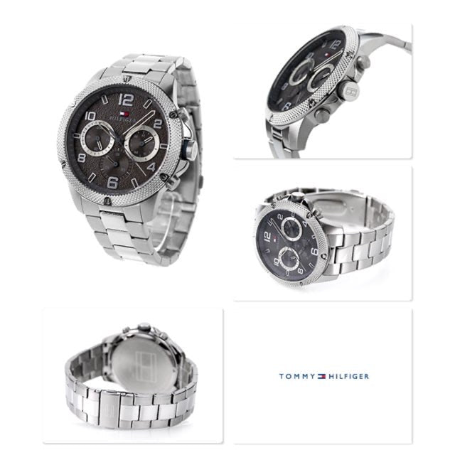  Shop Authentic Tommy Hilfiger Blaze Chronograph Black Dial Silver Steel Strap Watch For Men - 1792029 - Luxxuri