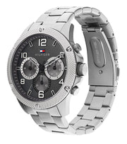  Shop Authentic Tommy Hilfiger Blaze Chronograph Black Dial Silver Steel Strap Watch For Men - 1792029 - Luxxuri