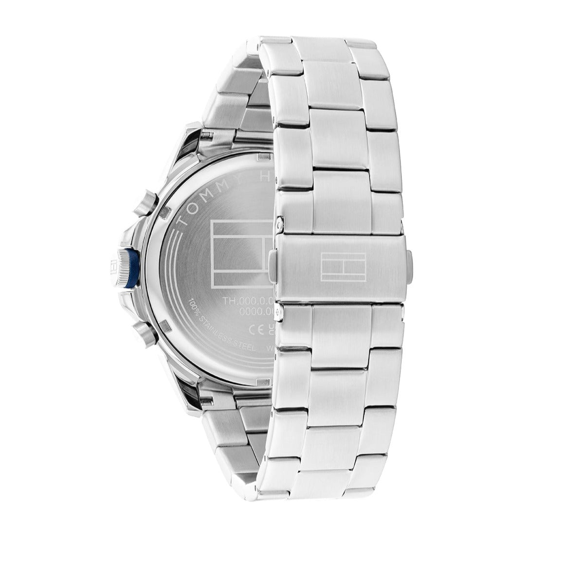  Shop Authentic Tommy Hilfiger Blaze Chronograph Blue Dial Silver Steel Strap Watch for Men - 1792031 - Luxxuri
