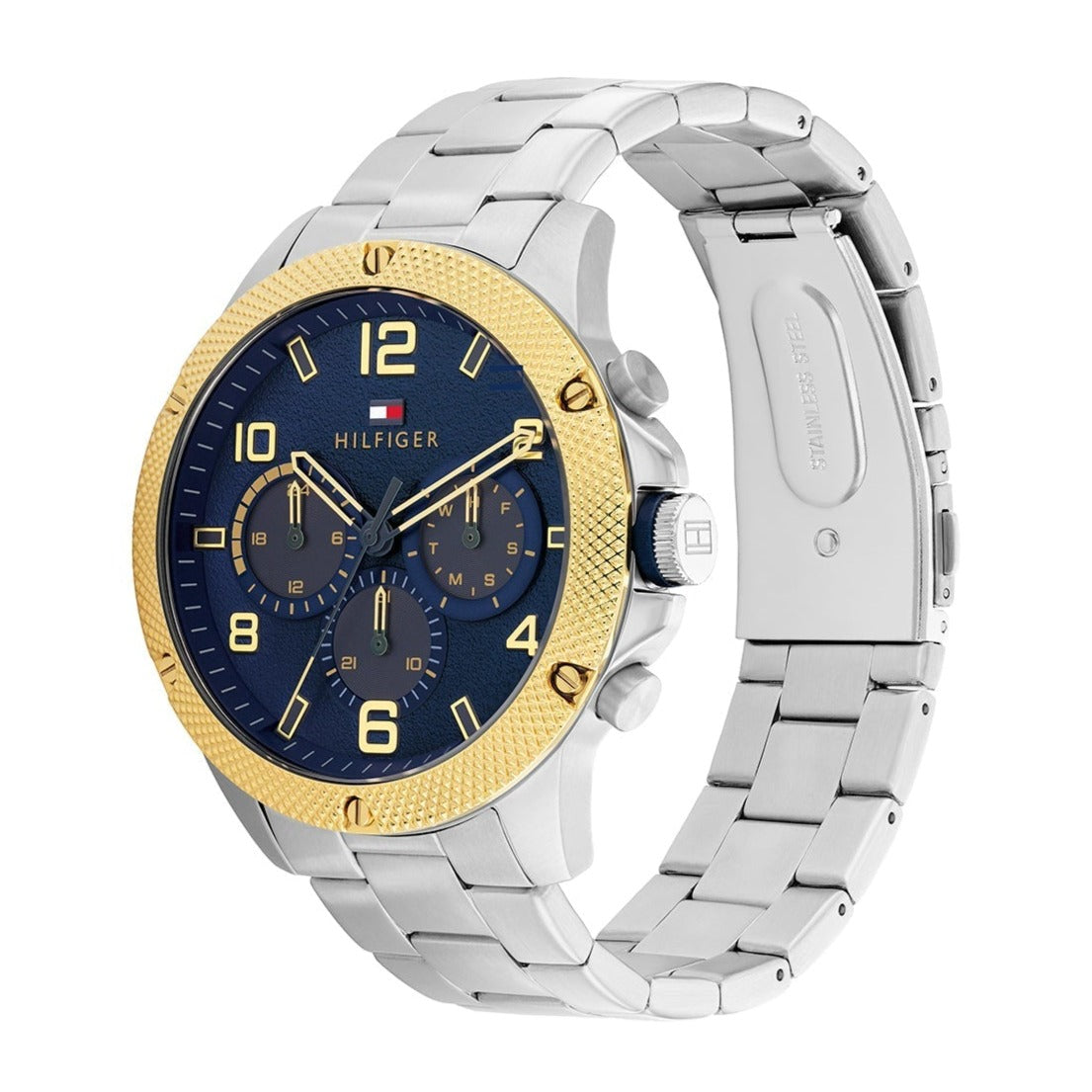  Shop Authentic Tommy Hilfiger Blaze Chronograph Blue Dial Silver Steel Strap Watch for Men - 1792031 - Luxxuri