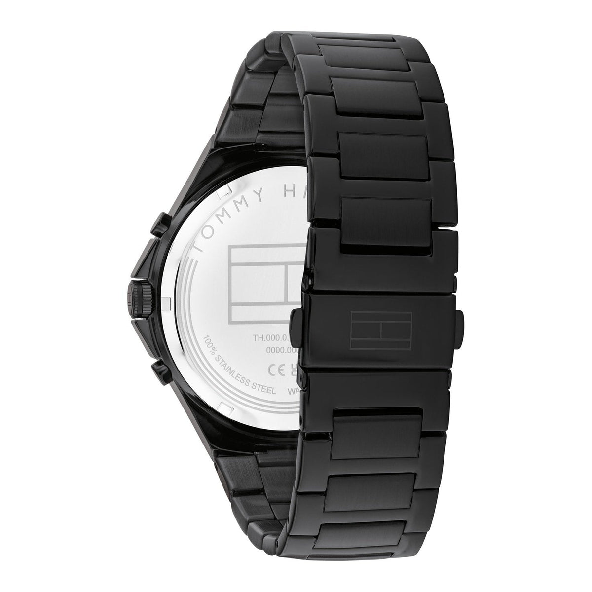  Shop Authentic Tommy Hilfiger Justin Chronograph Black Dial Black Steel Strap Watch For Men - 1792055 - Luxxuri