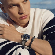  Shop Authentic Tommy Hilfiger Lars Chronograph Blue Dial Silver Steel Strap Watch For Men - 1792059 - Luxxuri