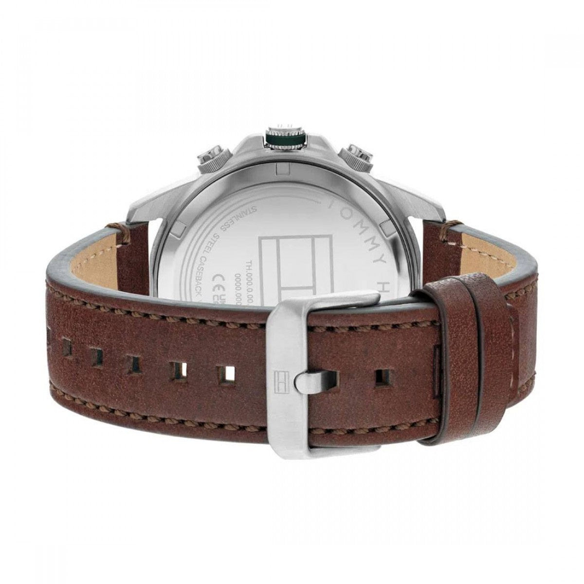  Shop Authentic Tommy Hilfiger Lars Chronograph Green Dial Brown Leather Strap Watch For Men - 1792064 - Luxxuri