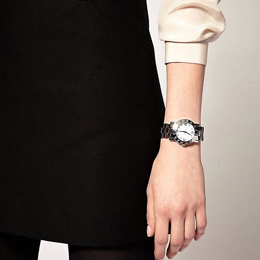  Shop Authentic Marc Jacobs Amy White Dial Silver Steel Strap Watch for Women - MBM3054 - Luxxuri