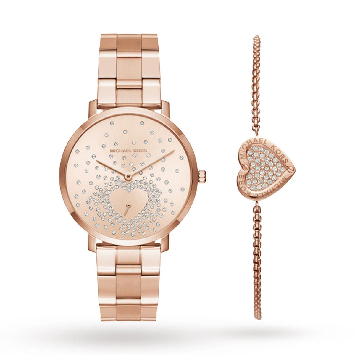  Shop Authentic Michael Kors Jaryn Rose Gold Dial Rose Gold Steel Strap Watch for Women - MK3621 - Luxxuri