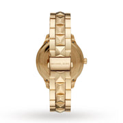  Shop Authentic Michael Kors Runway Mercer Crystals Gold Dial Gold Steel Strap Watch For Women - MK6714 - Luxxuri