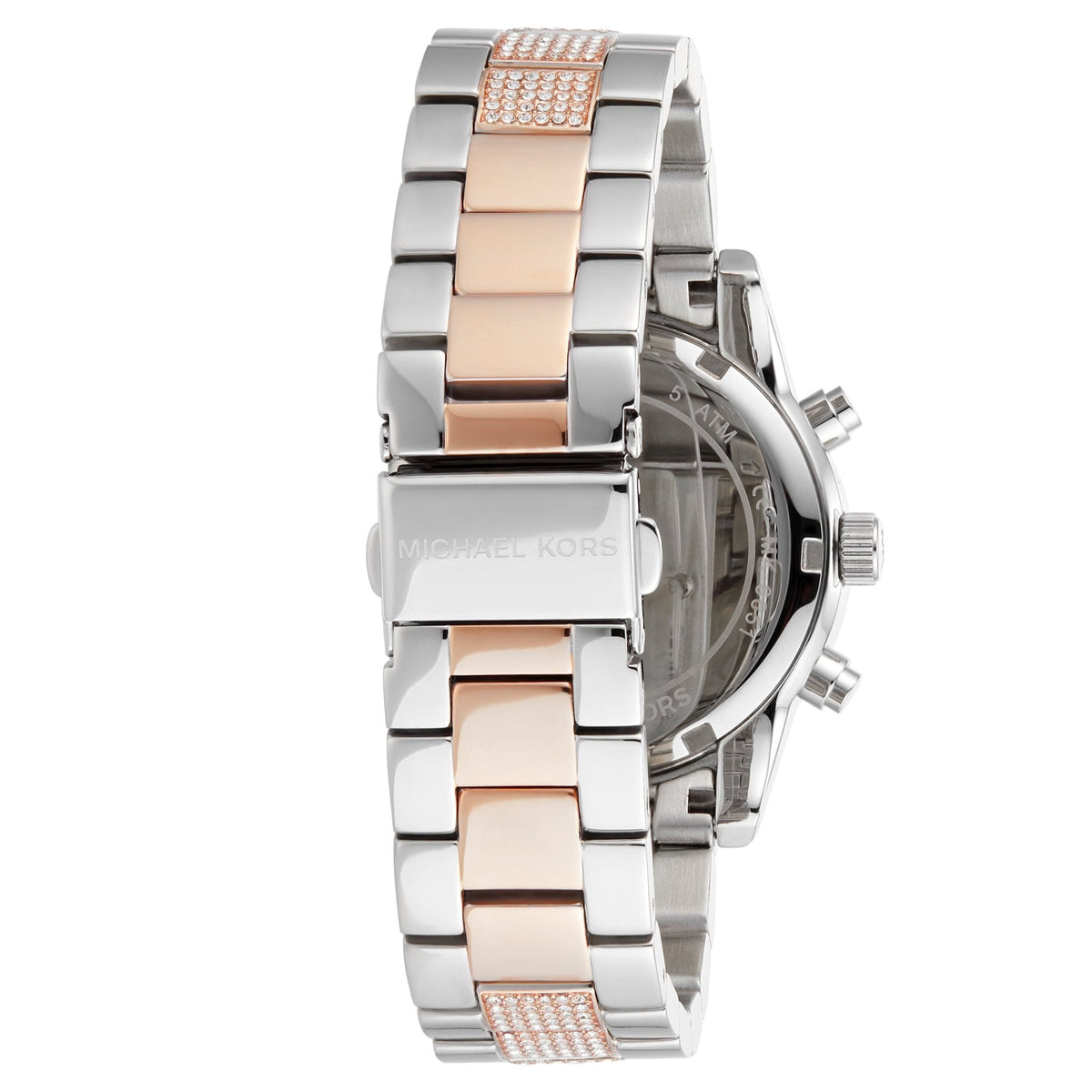  Shop Authentic Michael Kors Ritz Chronograph White Dial Two Tone Steel Strap Watch For Women - MK6651 - Luxxuri