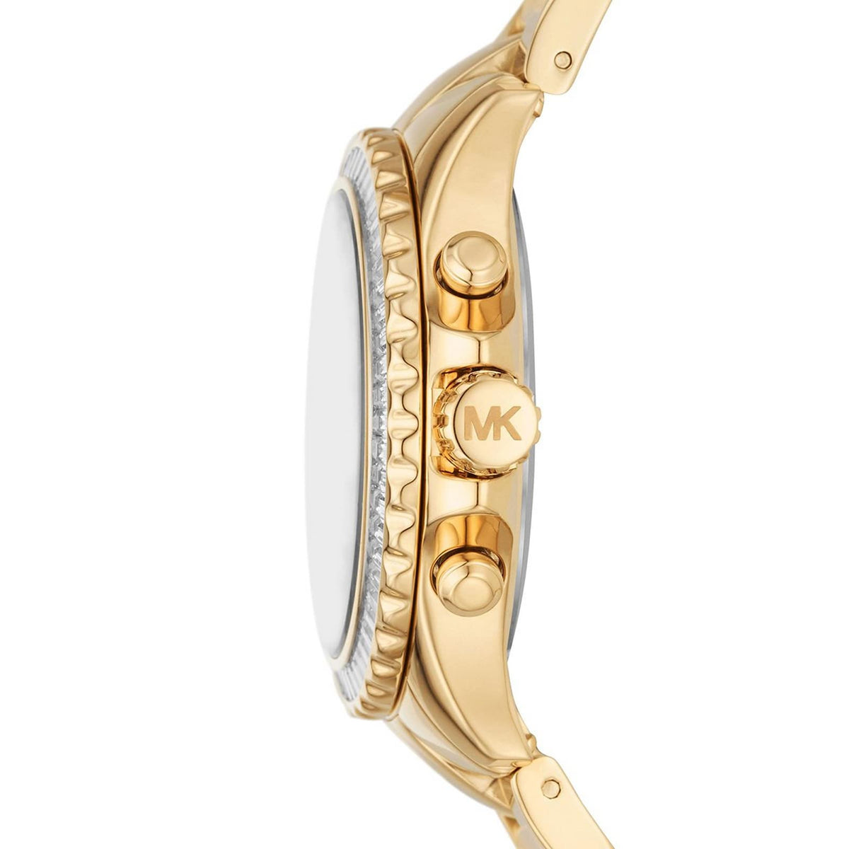  Shop Authentic Michael Kors Everest Chronograph White Dial Gold Steel Strap Watch For Women - MK7212 - Luxxuri