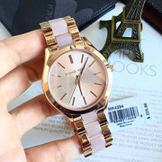  Shop Authentic Michael Kors Slim Runway Rose Gold Dial Two Tone Steel Strap Watch for Women - MK4294 - Luxxuri