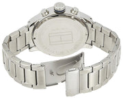  Shop Authentic Tommy Hilfiger Jackson Chronograph Blue Dial Silver Steel Strap Watch for Men - 1791242 - Luxxuri
