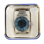  Shop Authentic Fossil Townsman Automatic Skeleton Blue Dial Silver Steel Strap Watch for Men - ME3073 - Luxxuri