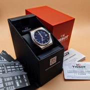  Shop Authentic Tissot PRX Powermatic 80 Blue Dial Blue Leather Strap Watch for Men - T137.407.16.041.00 - Luxxuri