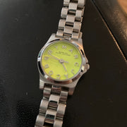  Shop Authentic Marc Jacobs Henry Yellow Dial Silver Steel Strap Watch for Women - MBM3201 - Luxxuri