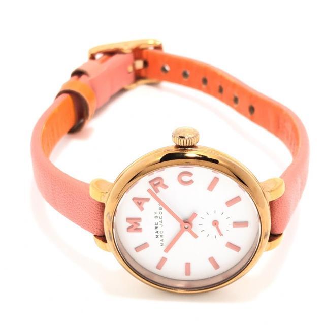  Shop Authentic Marc Jacobs Sally White Dial Orange Leather Strap Watch for Women - MBM1355 - Luxxuri