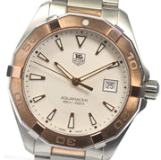  Shop Authentic Tag Heuer Aquaracer Quartz White Dial Silver Strap Watch for Men - WAY1150.BD0911 - Luxxuri